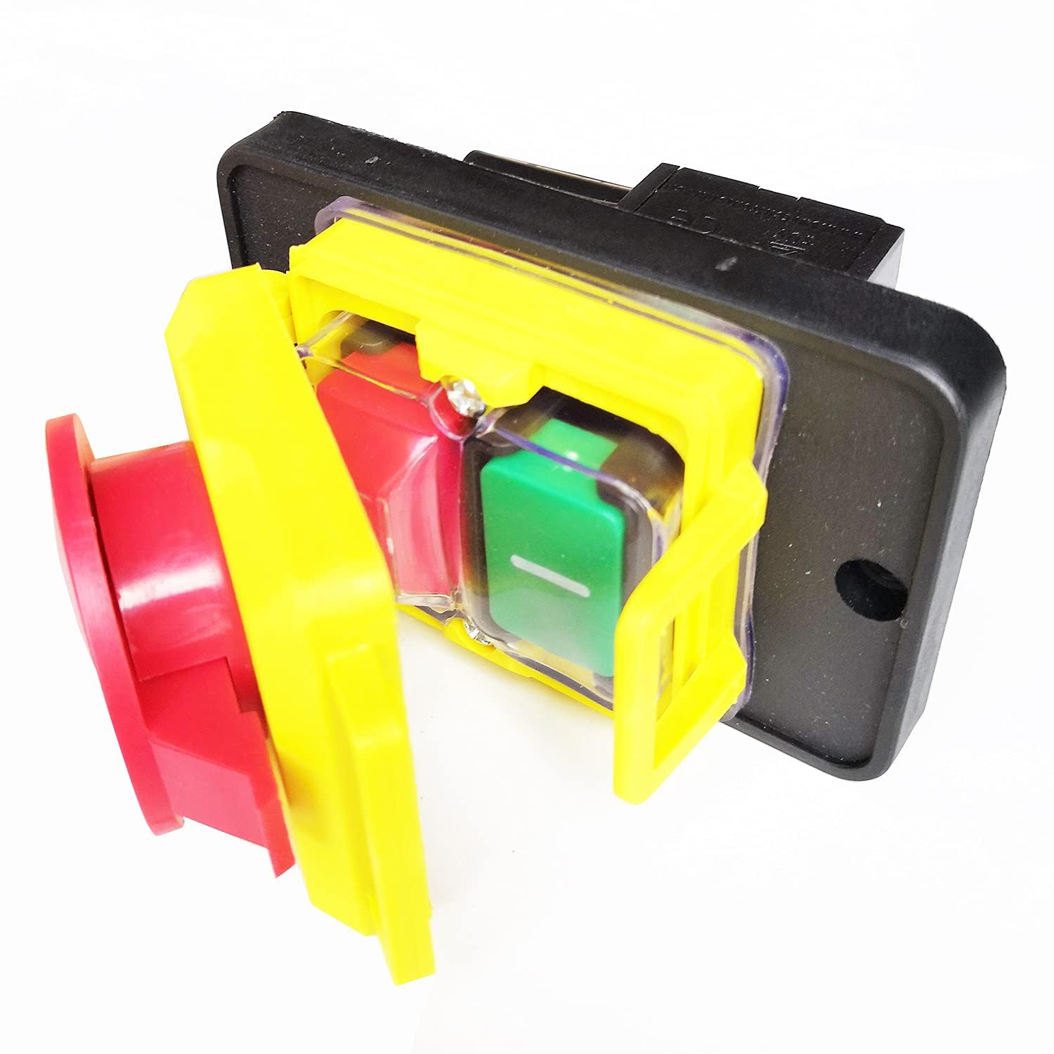 for CK5 CK-5 250V T85 10(8) A Interruptor de botón electromagnético de 4 pines Arranque de parada Encendido Apagado Interruptores de botón de parada de emergencia for herramienta eléctrica