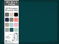 Vista 35 de Tapete grande de silicona para cuencos de comida y agua, bordes elevados para evitar derrames, impermeable, protege el suelo, fácil de limpiar