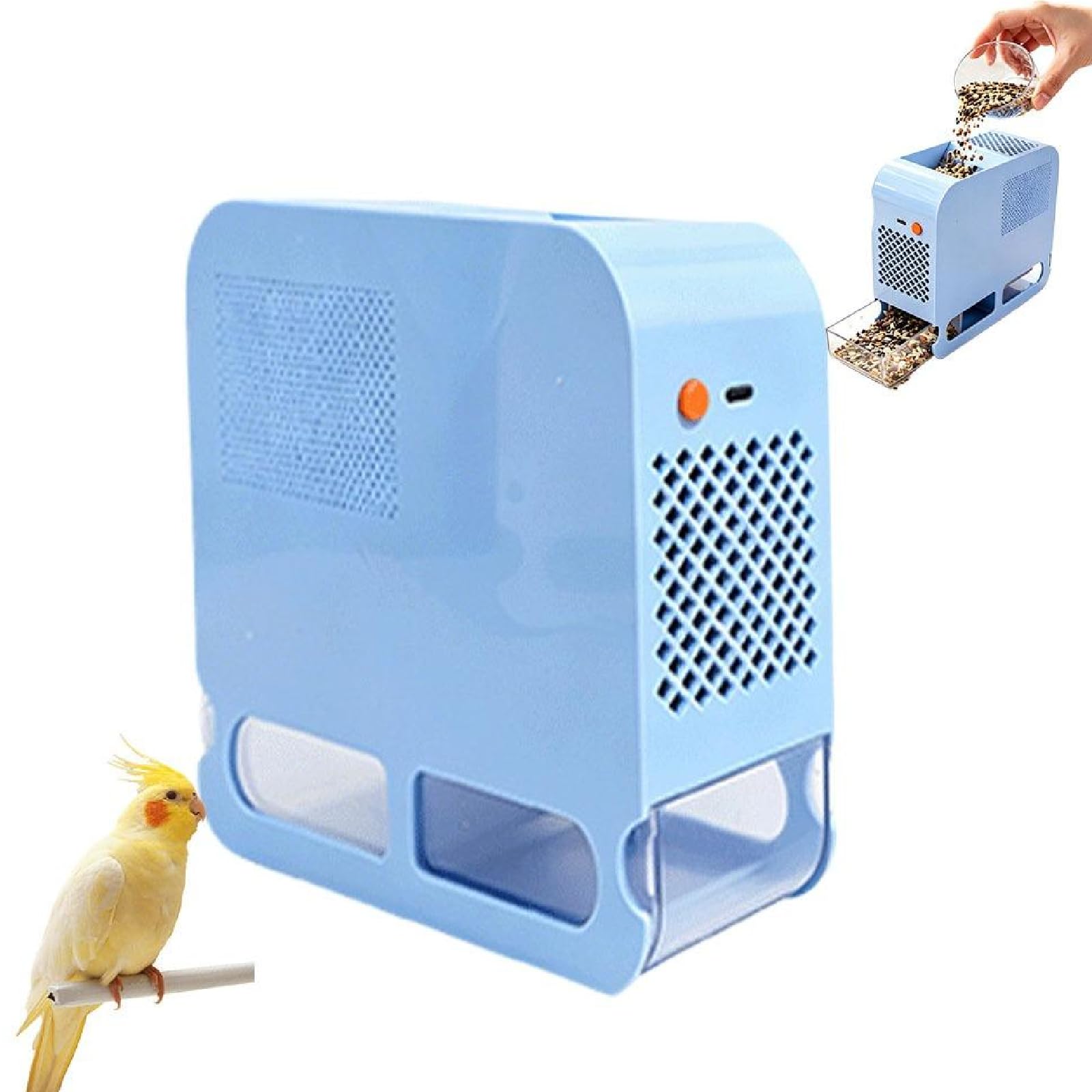 Bird Seed Shell Separator, Bird Seed Separator Machine With Double Drawer