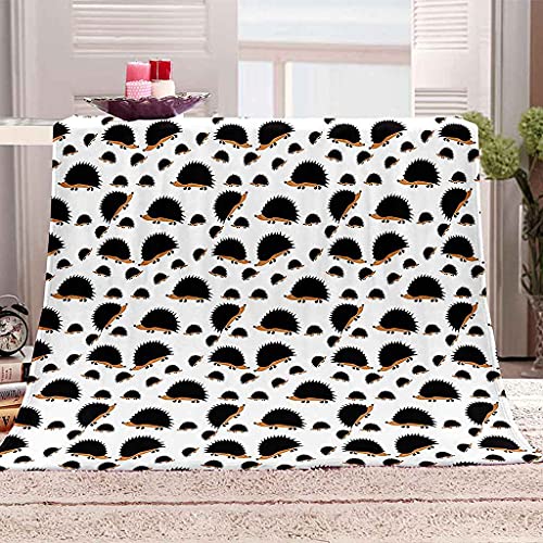 Couverture polaire hérisson en microfibre haute densité 3D
