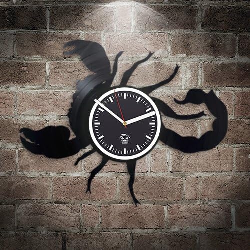 Scorpion Vinyl Wall Clock, Wall Clock Large, Gift for Kids, Wall Clock Modern, Scorpion Valentines Day Gift, Birthday Gift for Girl, Vinyl Record Clock, Gift for Animal Lover, Scorpion Gift