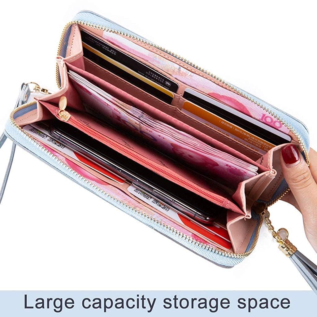 PERPART Zipper Ladies Purse for womenWomen | Long Wallet Tassel PU Leather with Multi- Slots | Girls Zipper Coin Small Purse. 2