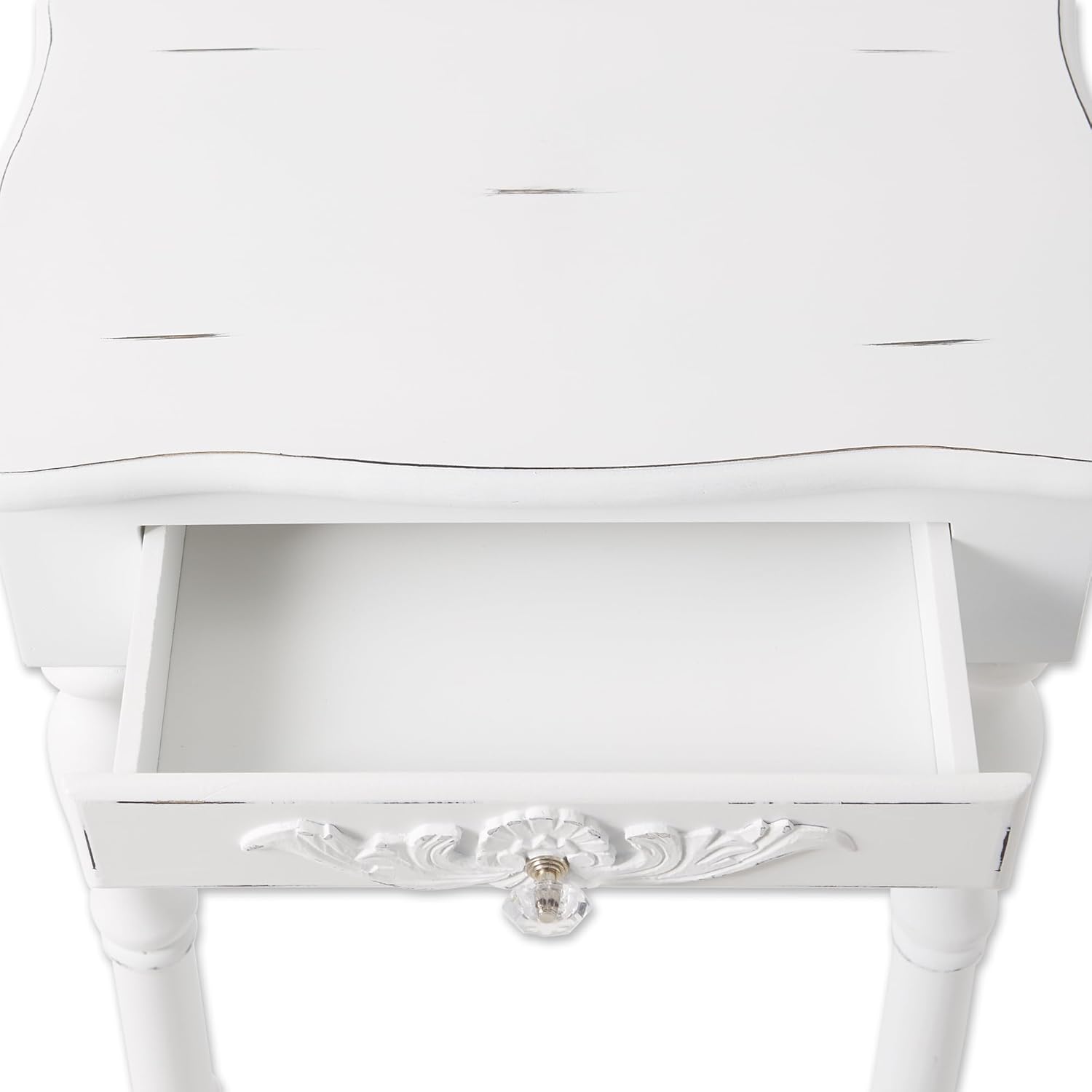 Sunshine Megastore Carved White Side Table