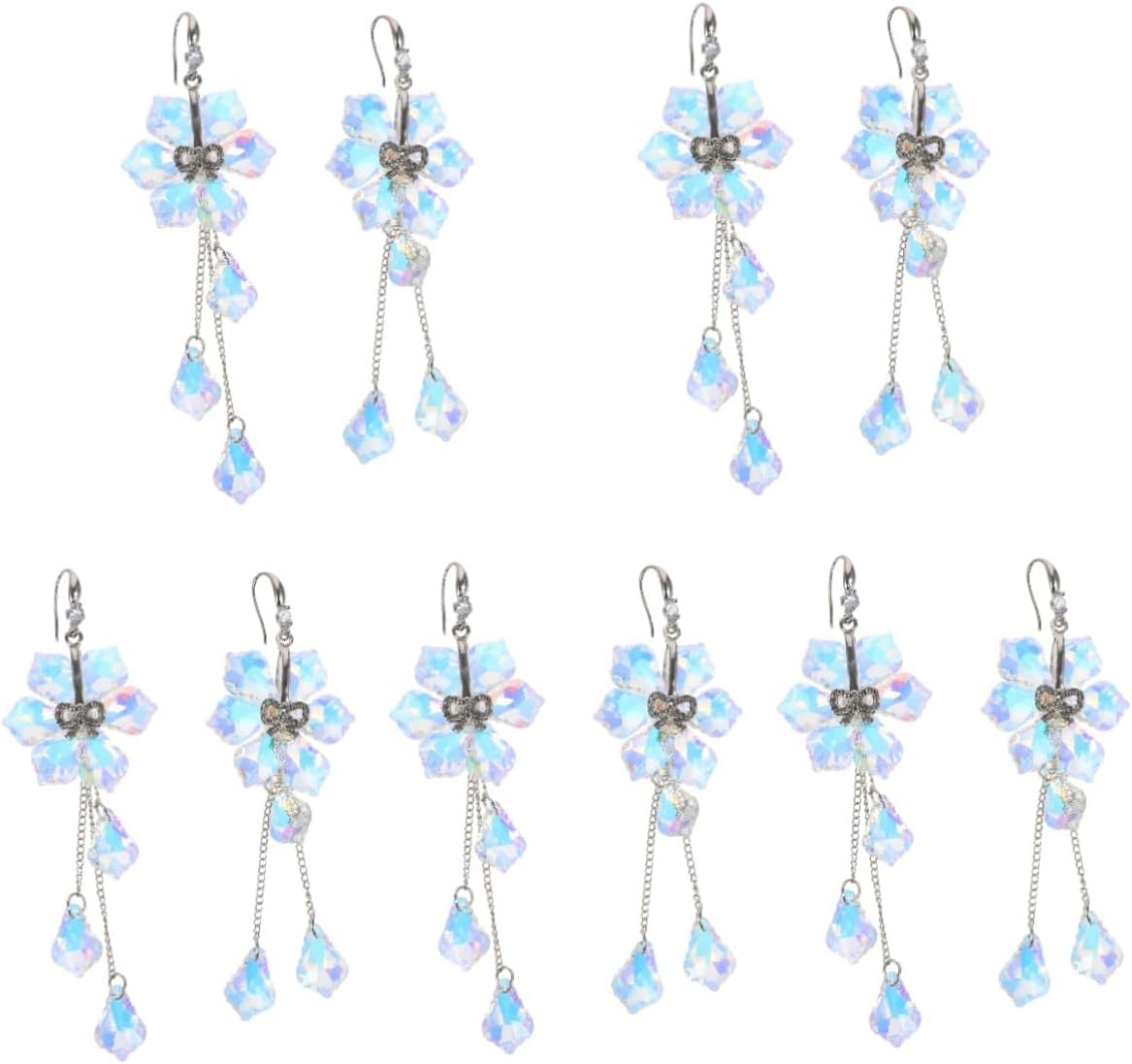 BESPORTBLE 5pcs Crystal Car Pendant Delicate Interior Hanging Ornament for Decor Unique Design for Rearview Mirror Portable Durable Elegant Sunshine Maple Leaf Ab