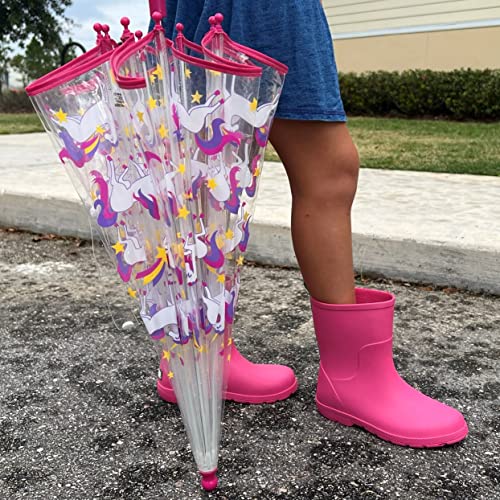 Totes Guarda-chuva de bolhas transparentes para adultos e crianças com dossel de cúpula, design leve