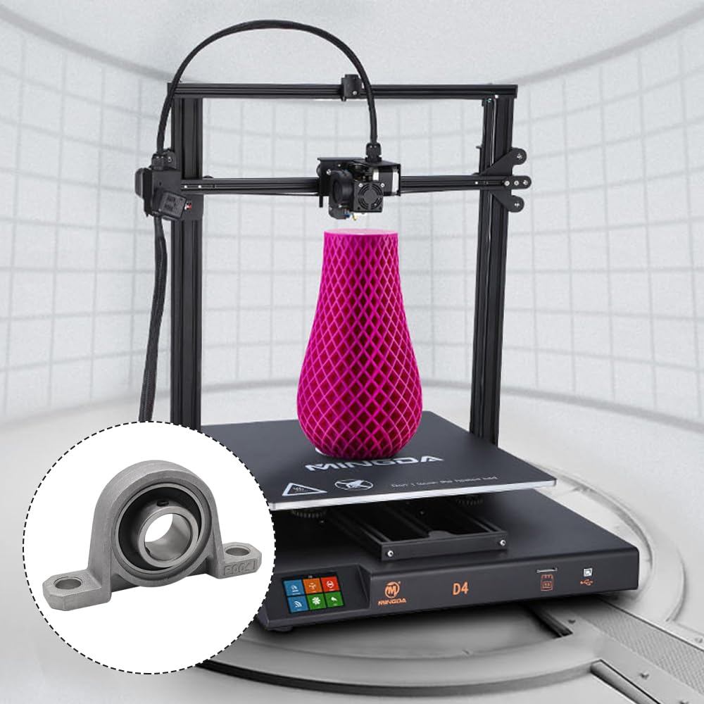 4 Pezzi 20mm Cuscinetti a Sfera con Supporto KP004 Cuscinetto a Sfere Autoallineante Può essere Utilizzato Come Accessori e Parti Meccaniche