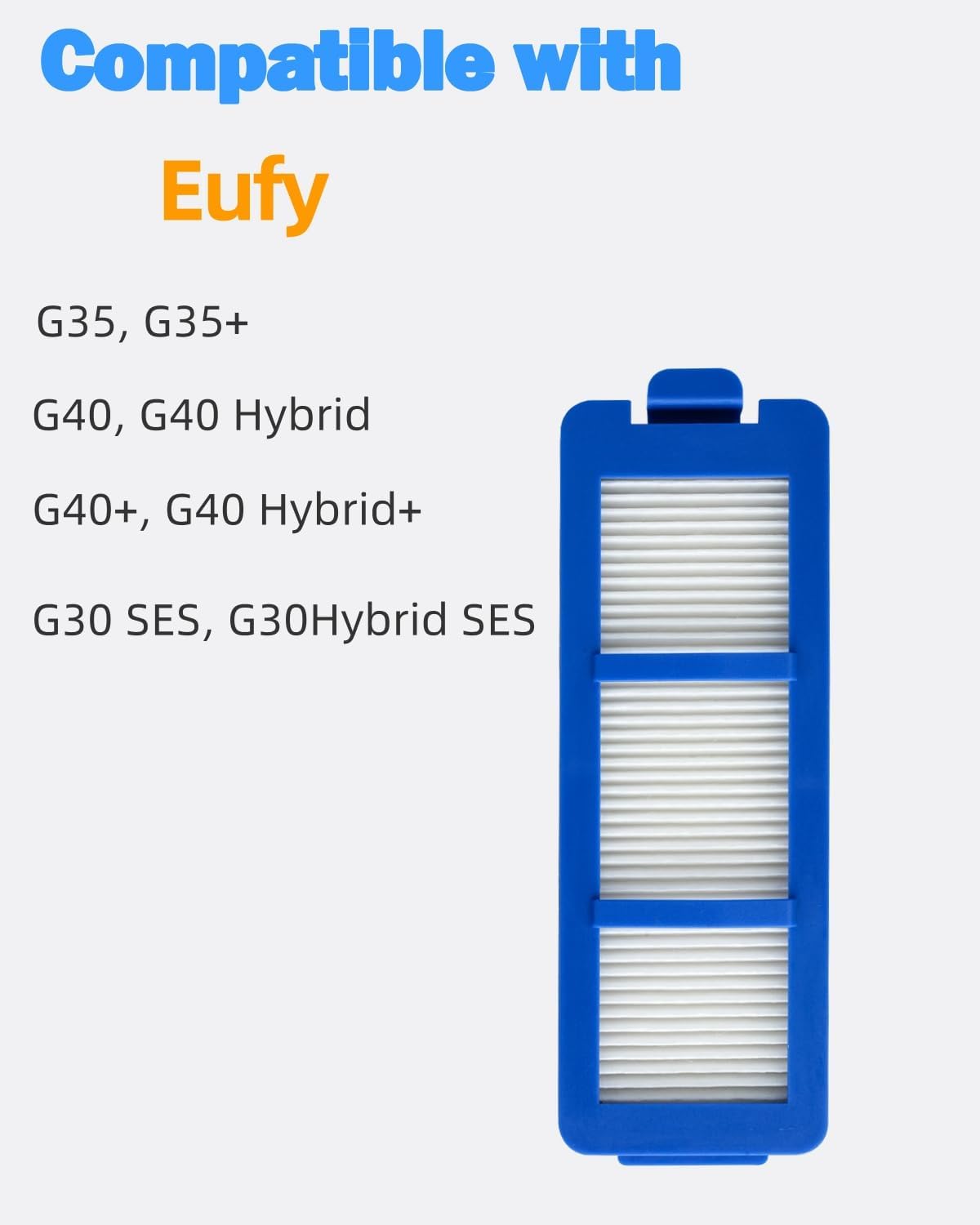 BBT BAMBOOST Replacement Fit for Eufy G40+, G40 Hybrid+, G40, G40 Hybrid, G35+, G35, G30 SES, G30 Hybrid SES Robot Vacuum, HEPA Filter, Value of money (Pack of 4)
