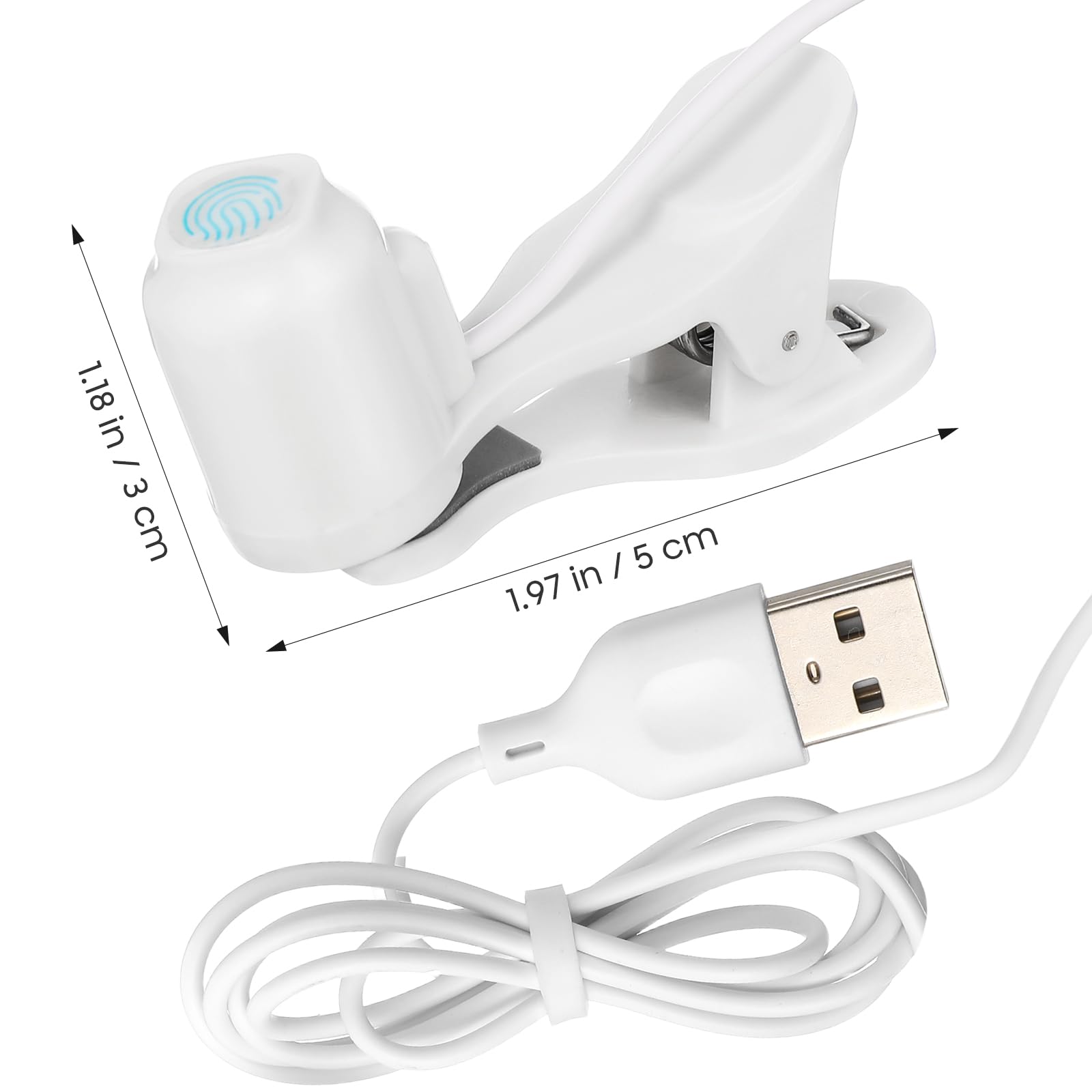 Gadpiparty 2 Stück Automatischer Bildschirm Klicker für Smartphone und Tablet, USB Screen Auto Klicker mit Einstellbarer Geschwindigkeit und Zufallsmodus für Live Streams und Shopping Apps, Weiß