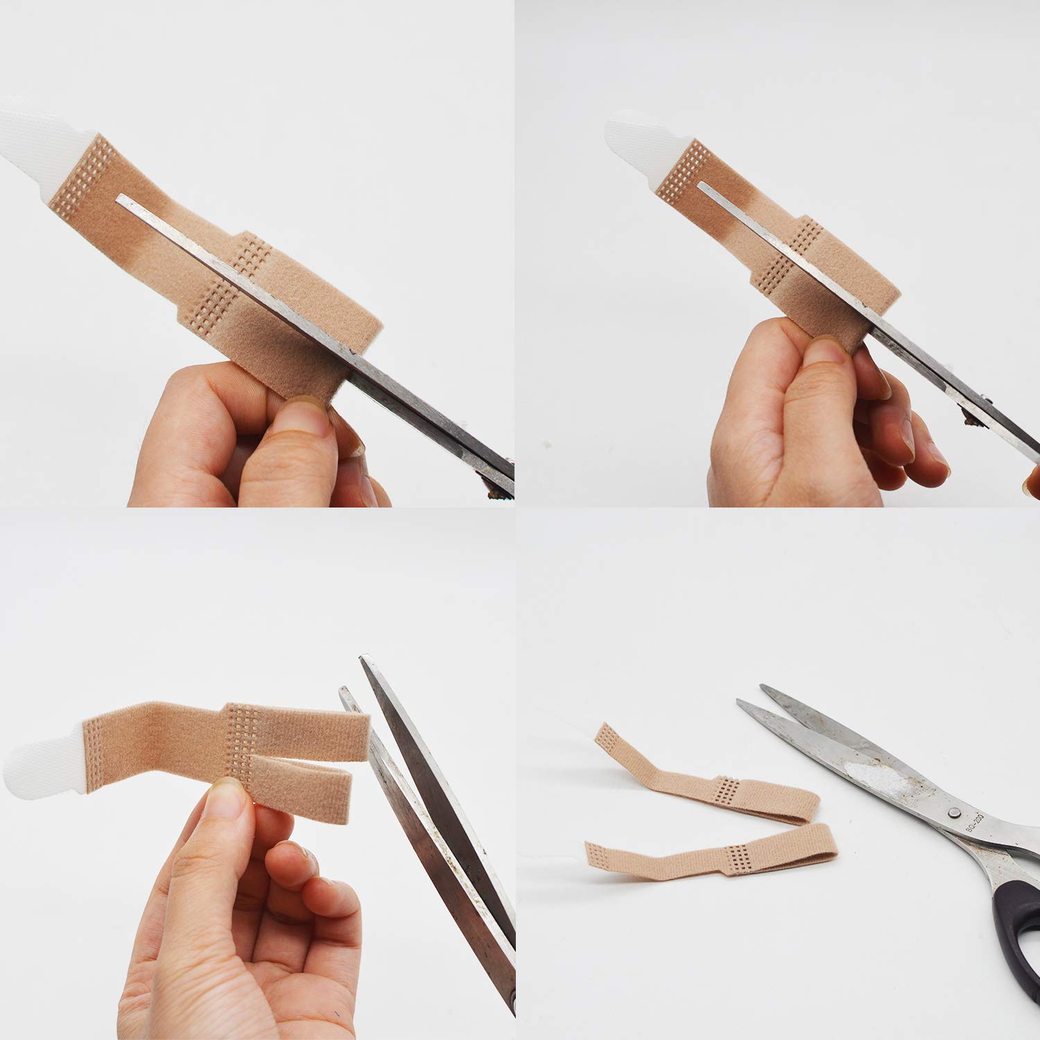 14 Stück Broken Toe Wraps, Gepolsterte Bandagen, Hammerzehentrenner Schienen, Zehen Gerade, Hammerzehenwicklung, Gepolsterte Korrektur, für gebrochene Zehen, Hammerzehen