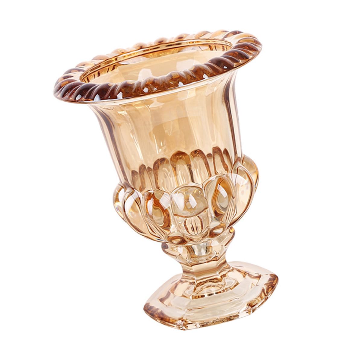 Jarrón de vidrio retro decorativo para adorno de mesa en el dormitorio principal