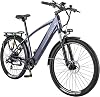 nakxus 27m204 e-bike electric bicycle 27.5 inch trekking bike e-city bike with 36 v 13 ah lithium battery for long range up to 100 km 250 w motor eu-compliant folding bike with app