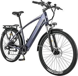 Bicicletta elettrica 27M204, 27,5", bicicletta elettrica da trekking, con batteria al litio da 36 V, 13 Ah, per una lunga portata fino a 100 KM, motore da 250 W, bici pieghevole conforme all'UE