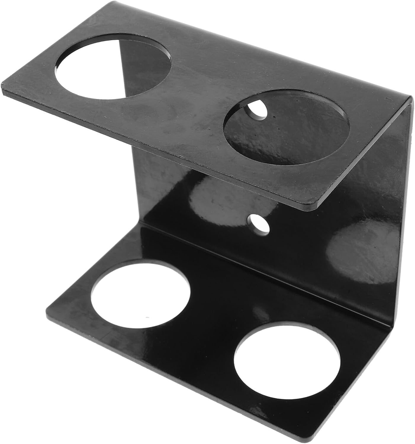 Milisten Wall Mounted Barbell Rack Stand Double Hangers, Heavy Duty Steel Weight Storage Rack for Home Gym Organization and Barbell Holder Attachment