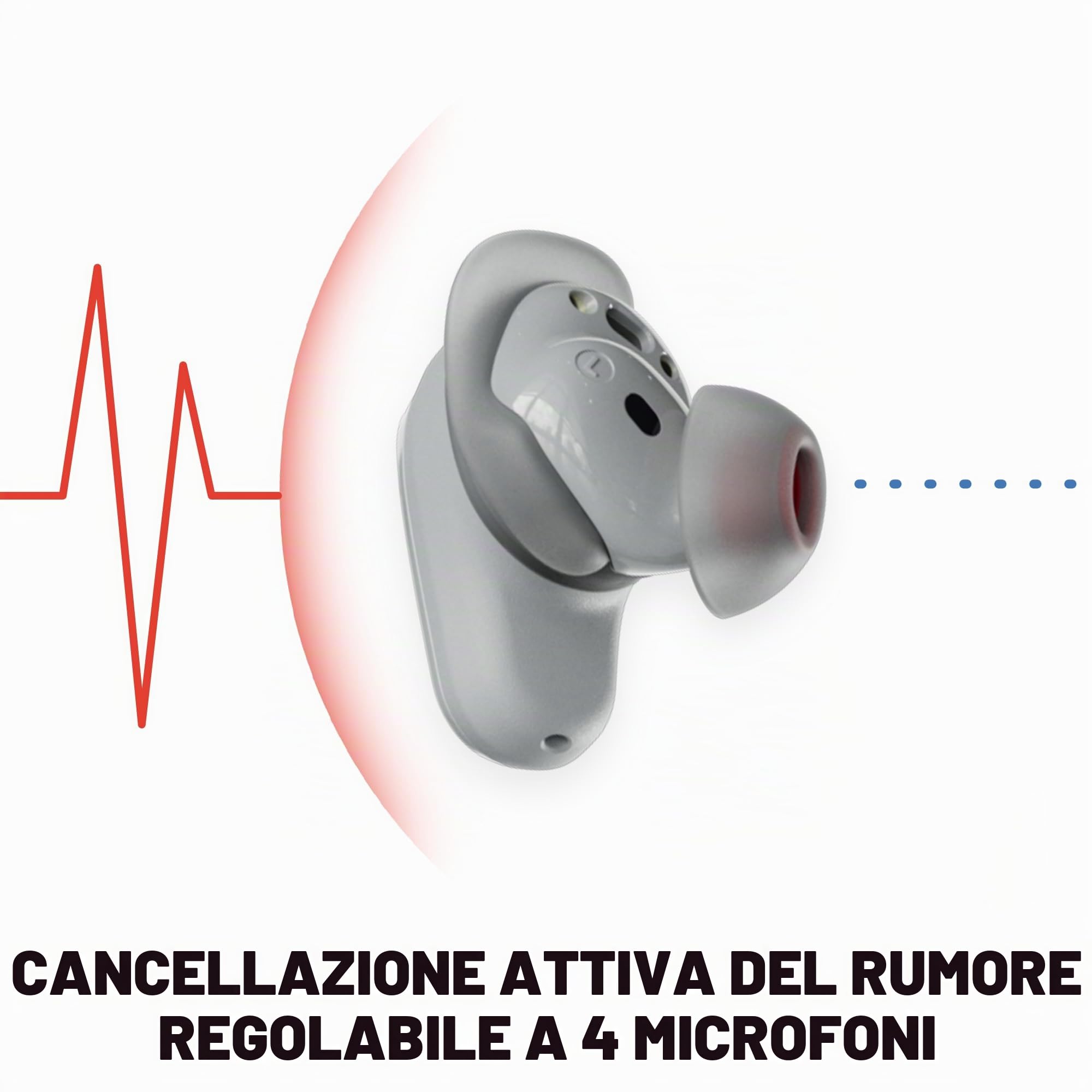 Skullcandy Method - Auricolari wireless 360 ANC, Sound by Bose, cuffie Bluetooth, cancellazione del rumore premium, batteria fino a 40 ore, resistente al sudore e all'acqua, microfono per iPhone e