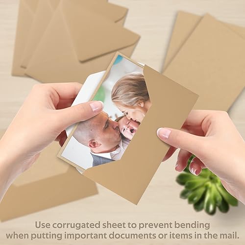 Miniatura 4 de Golden State Art, Paquete de 50 láminas de cartón corrugado de 6 x 9 pulgadas, insertos de cartón plano, 116 pulgadas de grosor, ideales para
