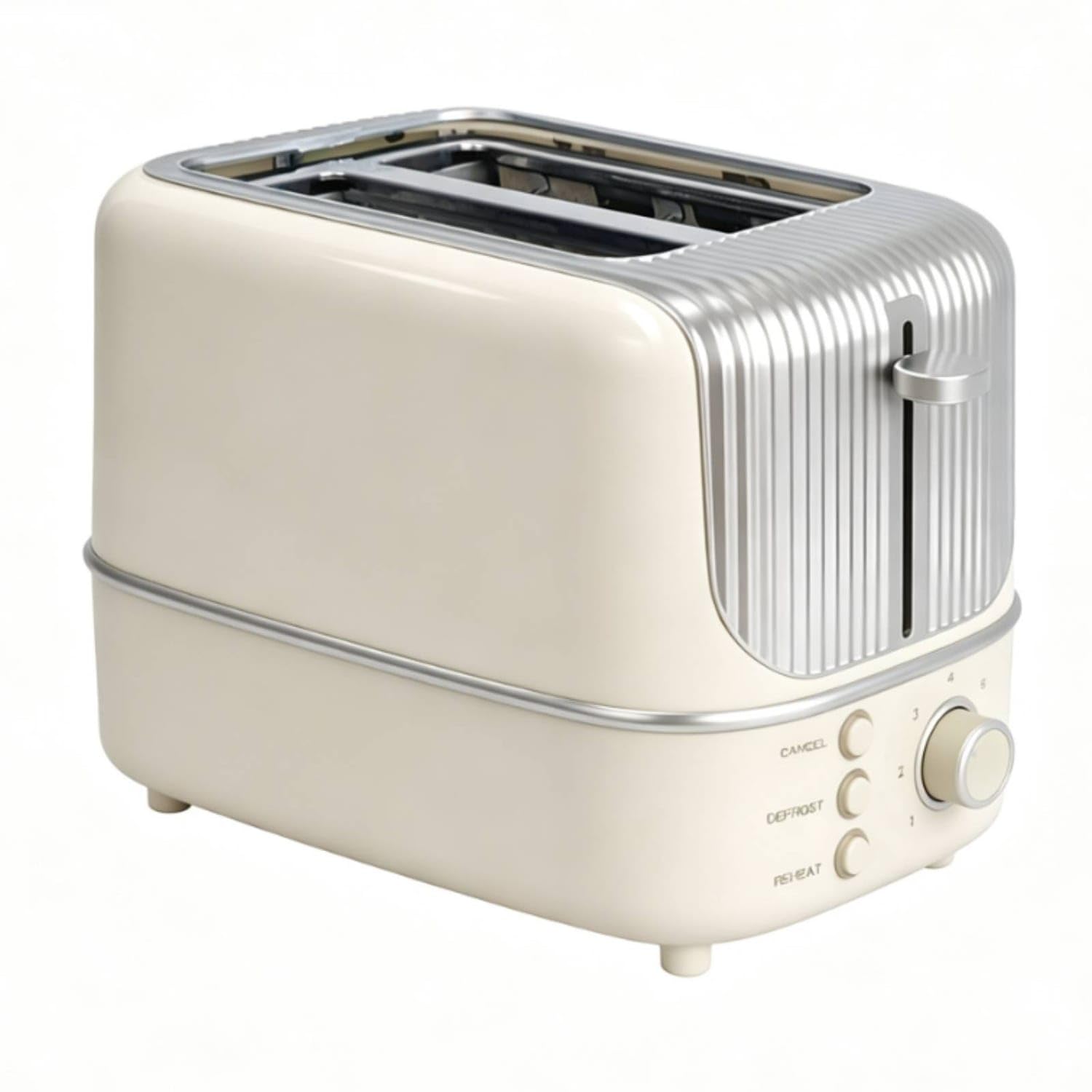 High-Lift 2-Slice Toaster Ribbed Automatic Toaster Easy to Clean Appliance Shade Settings for Students, Kitchen, Apartment, Dorm Room, White, Us Plug 110V|Toasters|Home & Garden-picture-15