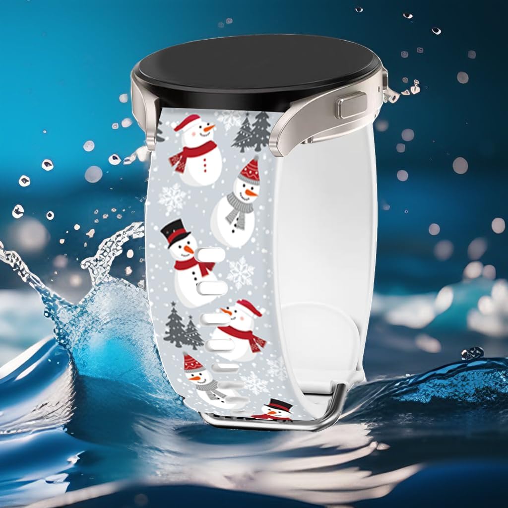 20mm Holiday Christmas Halloween Thanksgiving Watch Band Compatible with Samsung Galaxy Watch 7/6/5/4 40mm 44mm/Watch 6 Classic 43mm 47mm/Watch 5 Pro 45mm/Watch 4 Classic/Active 2 Smartwatch Replacement Strap - Image 2