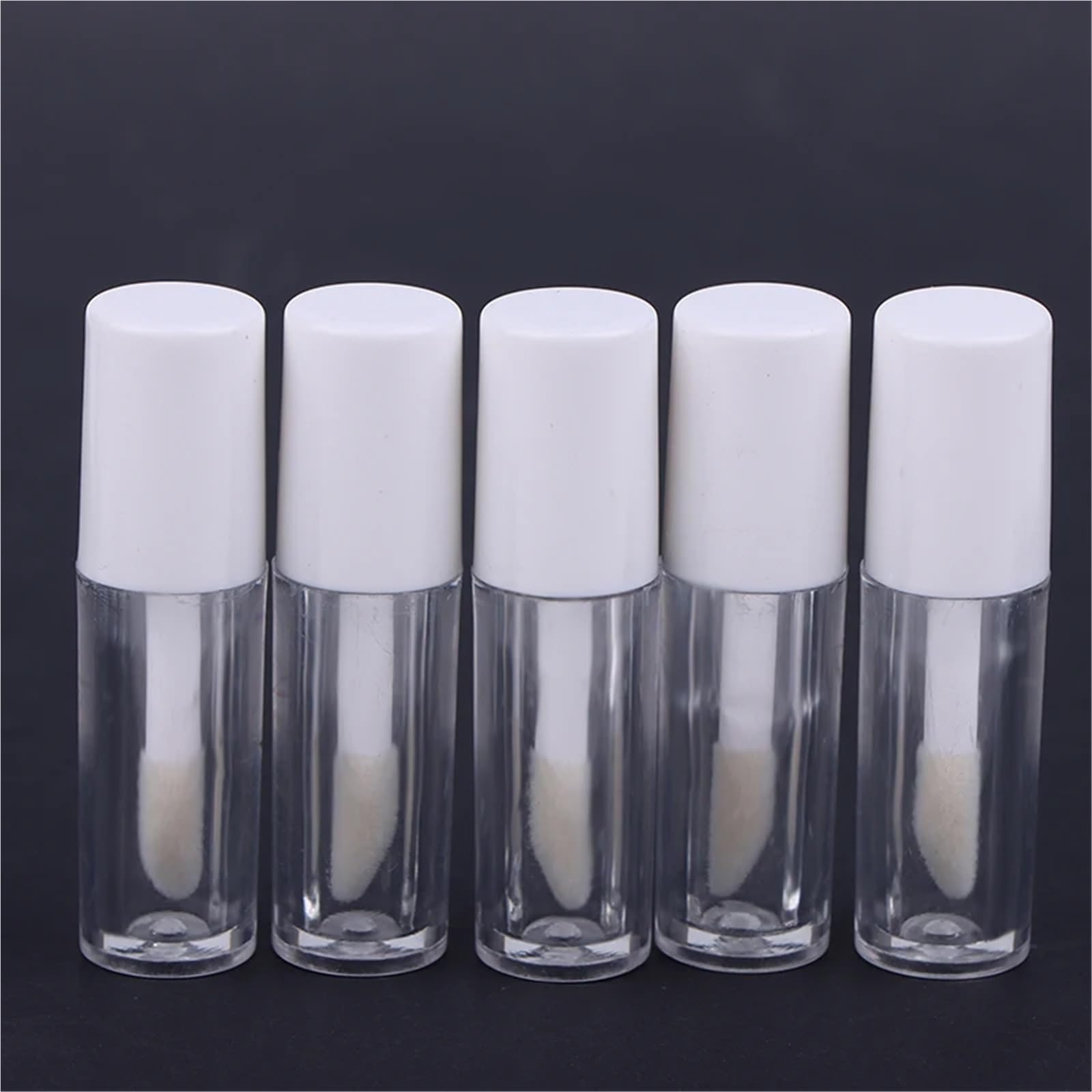 Lippenstift-Tube, 1,2 g, leer, Lipgloss-Tube, flüssiger Lippenstift-Behälter, 50 Stück (weiß)