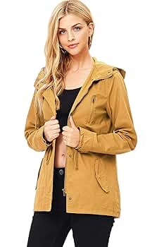 Amazon.com: Ambiance Women's Cargo Style Hoodie Jacket