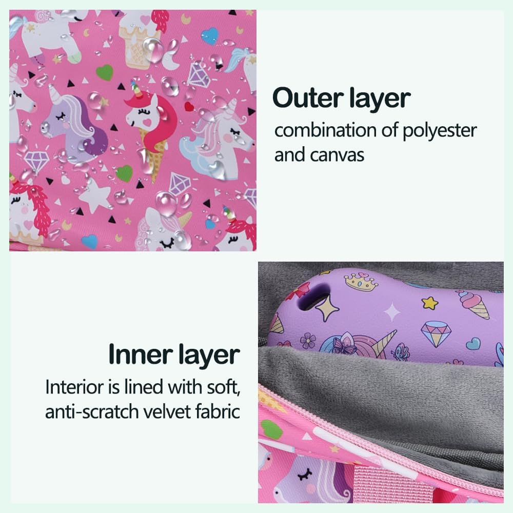 Kids Tablet Bag with Handle Shoulder Strap, 13 inch Cute unicorn Tablet Sleeve Carrying Bag Case for Boy Girl Fit Fire HD 10 HD 8 IPAD 10 11 A16 10.2 7 8 9 Kids pro Tablets DJS - Image 6