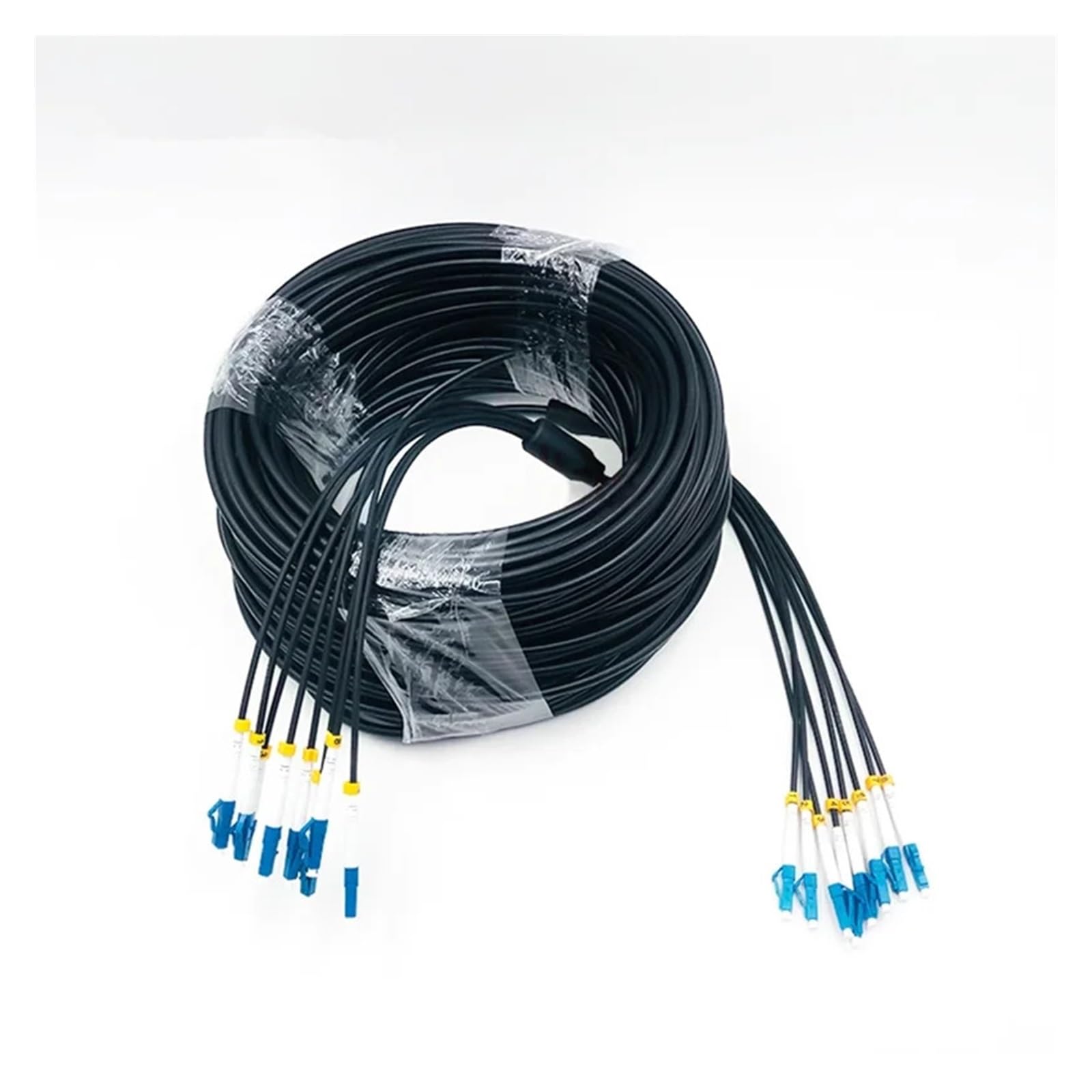 Câble à fibre optique blindé extérieur, LC, monomode, 2, 4, 6 ou 8 conducteurs, cordon de raccordement, 60 à 120 m(8-core 8LC-8LC 100m)