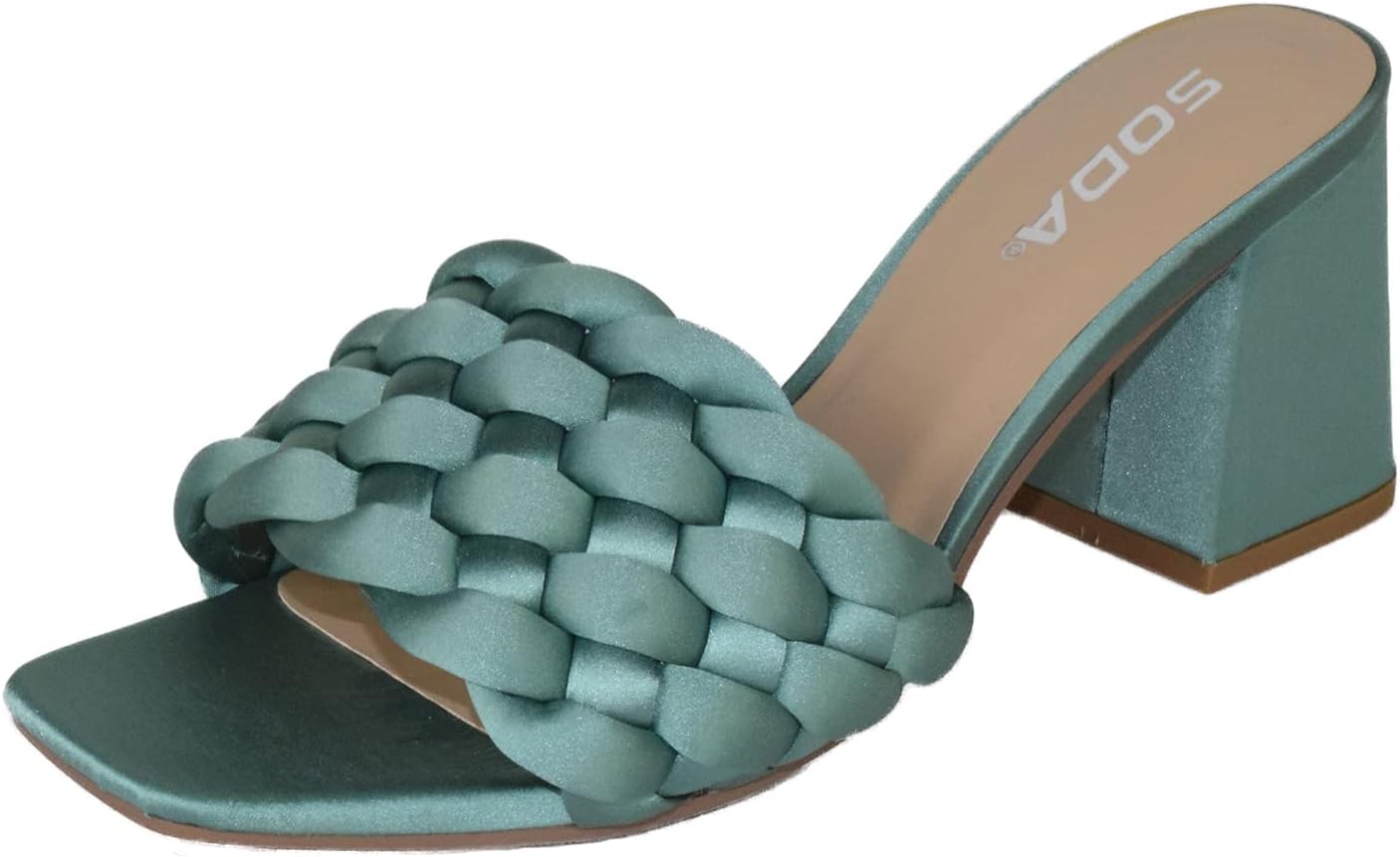 Soda Shoes Women Block High Heel Sandals Braided Kuwait Ubuy