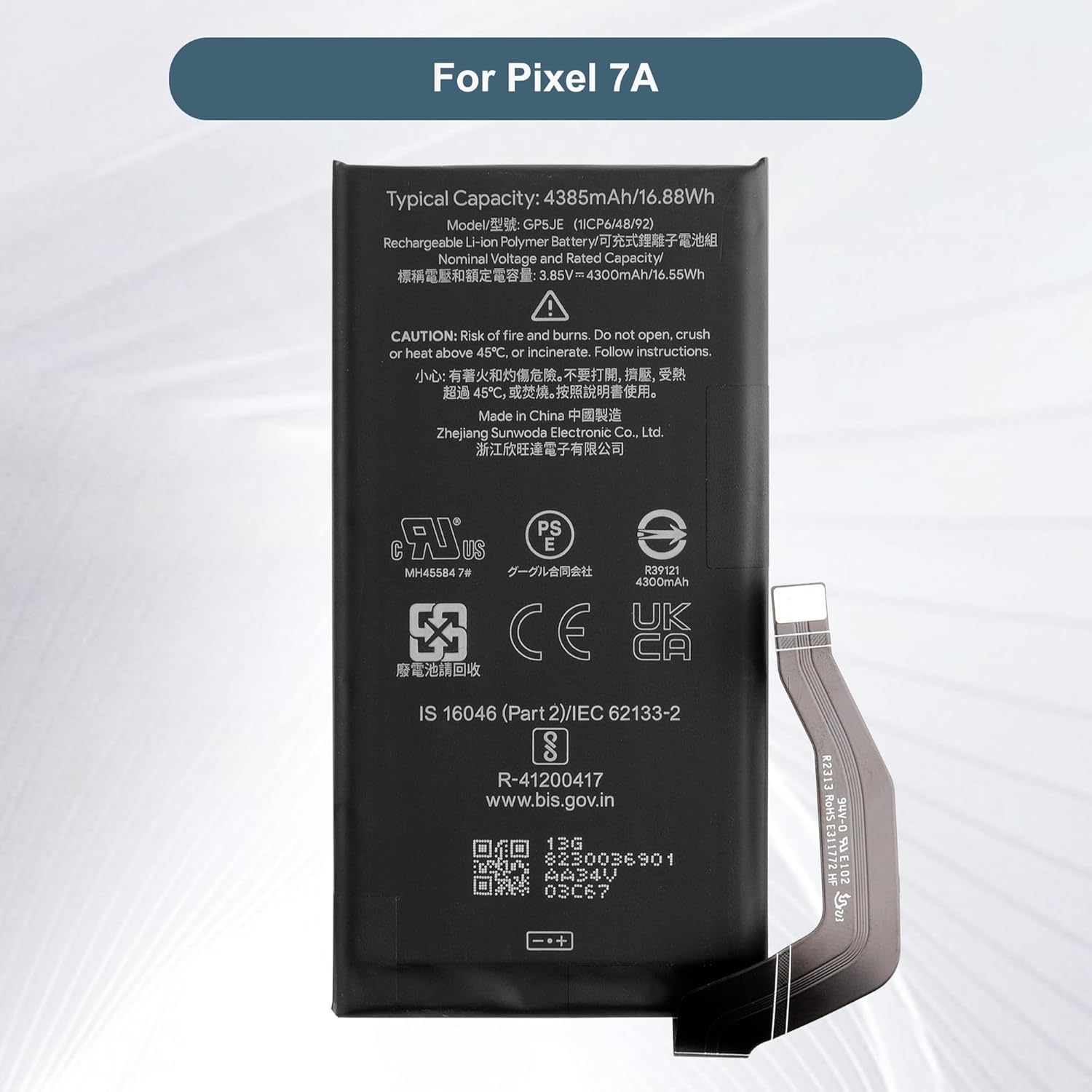 E-YIIVIIL Replacement Battery GP5JE Compatible with Google Pixel 7A GWKK3 GHL1X with Tools