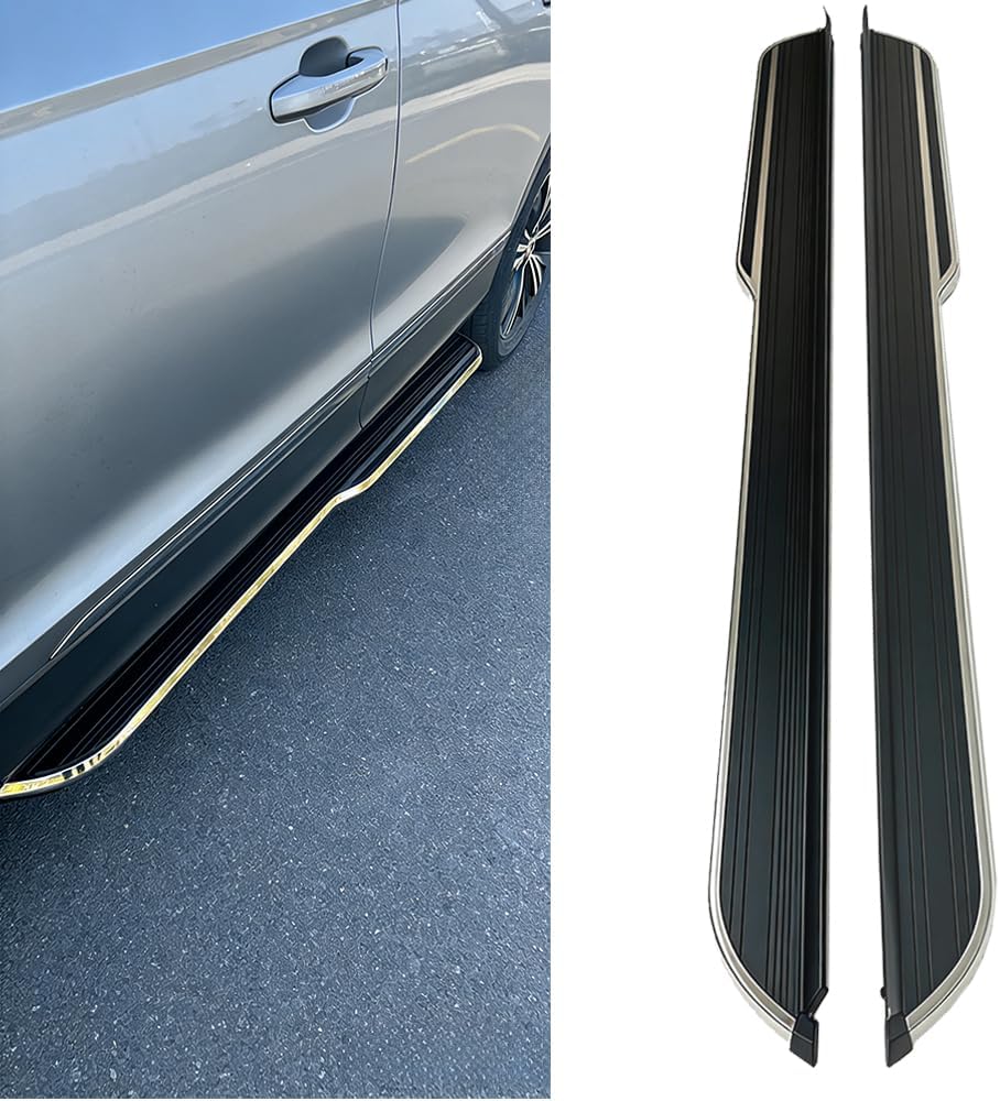 2pc Running Boards Compatible with Range Rover Evoque 2019-2026 Side Steps Rail Boards Nerf Bars | Heavy Duty NovaStep Black Aluminum Base Pedal with Brackets