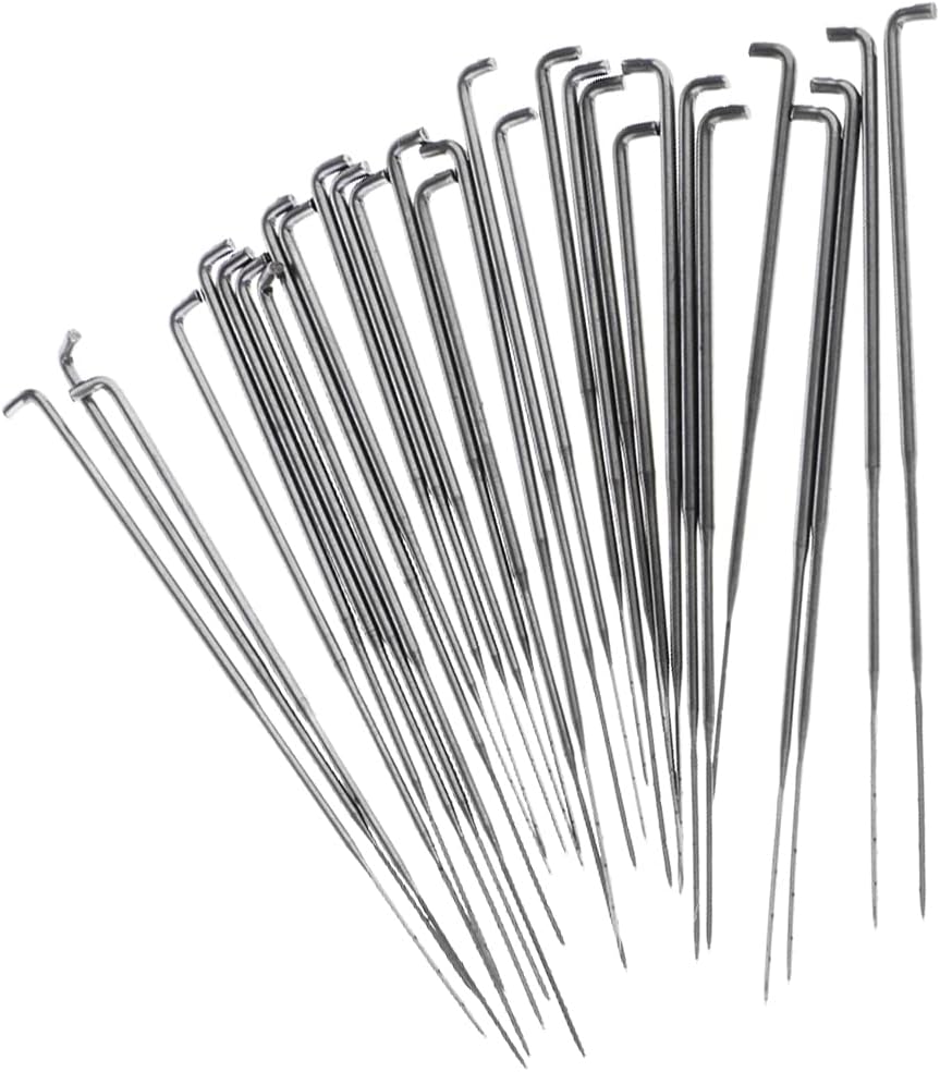 30 Pieces 75/85/88mm Metal Felting Needles DIY Wool Pins Felting Tool Kit 3 Sizes