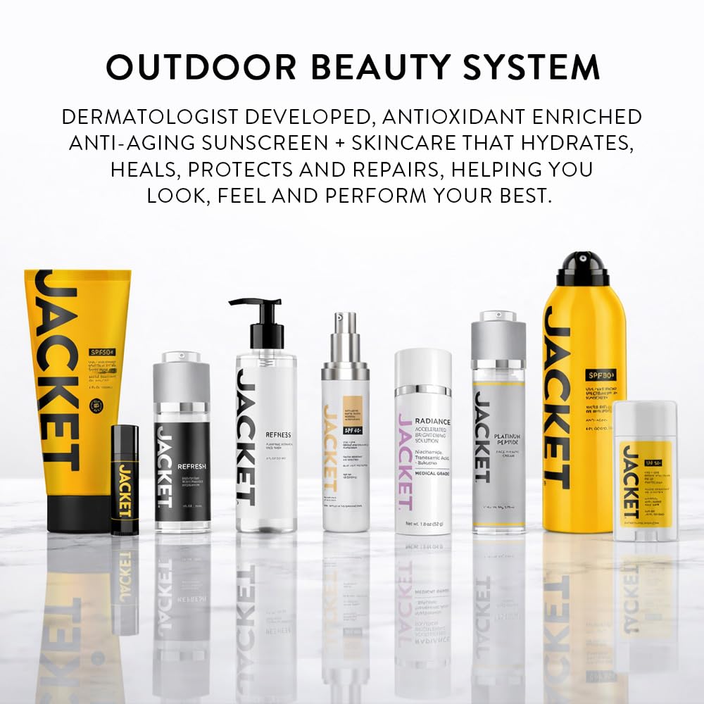 JACKET Sunscreen SPF 50+ | Mineral Sunscreen with Vitamin C | Water Resistant 80 Min, Natural, Reef Safe | UVA/UVB Broad Spectrum Protection for Face & Body, 4 FL Oz - Image 8