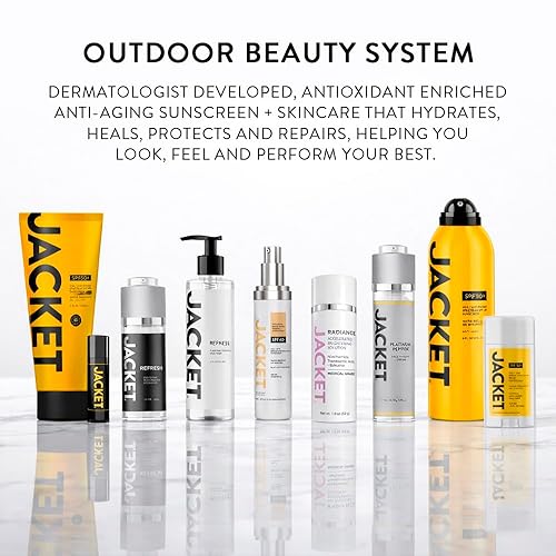 Miniatura 8 de JACKET Sunscreen SPF 50+ | Mineral Sunscreen with Vitamin C | Water Resistant 80 Min, Natural, Reef Safe | UVA/UVB Broad Spectrum Protection for