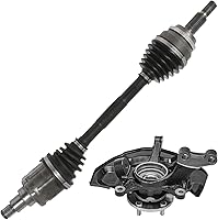 Vista 37 de Detroit Axle - Ejes CV delanteros para Chevy Trailblazer EXT Buick Rainier GMC Envoy XL XUV Olds Bravada Isuzu Ascender Saab 9-7x, 2003 2004 2005