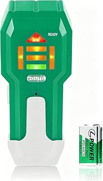 Stud Finder Wall Scanner Wood and Metal Detector Sensor for 3/4 inch Thickness Wall Green