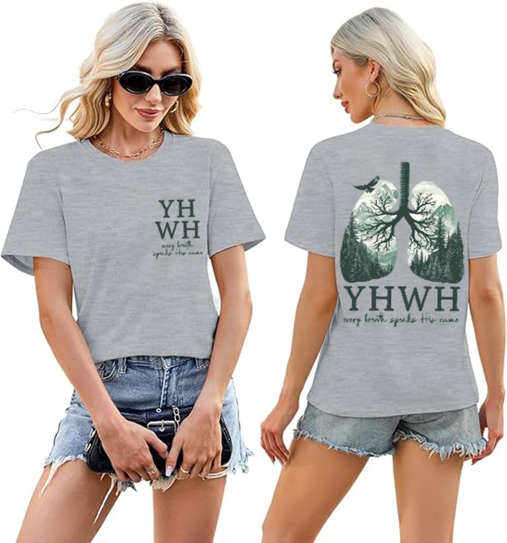 Christian Shirts for Women Floral Graphic Tees Faith Cross Shirt Faith Religious Inspirational Tshirt - Image 6