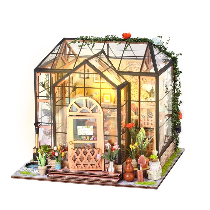 Kit fai da te per casa in miniatura, kit per la costruzione di mini case, kit fai da te, piccolo modello per adulti da costruire, angolo libro in legno 3D per principianti, per amici di famiglia