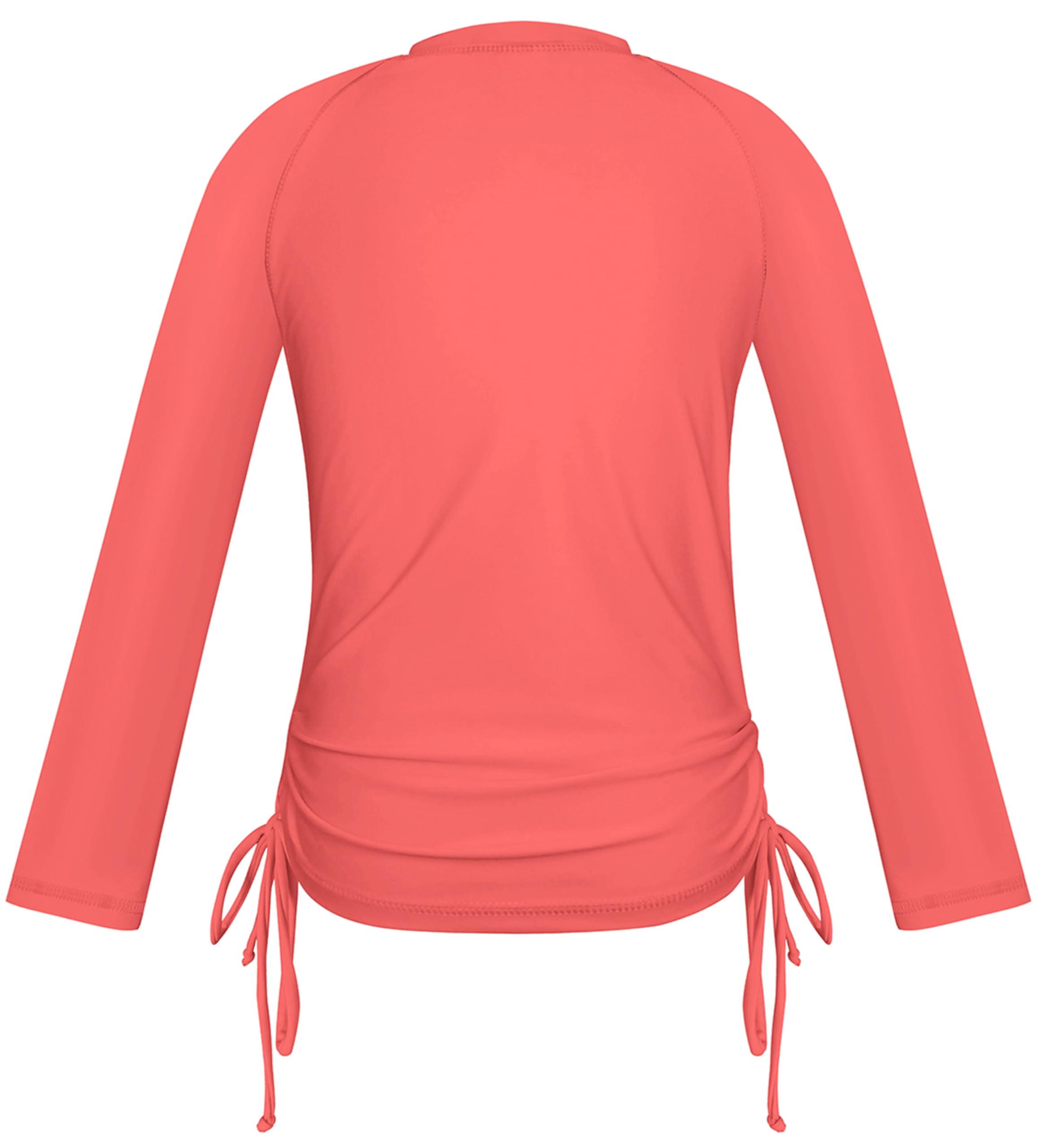 SHEKINI Camiseta de protección solar de manga larga con cremallera para niña