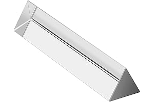 6 Inch Equilateral Triangular Teaching Prism for Physics, Photography, and Science Experiments