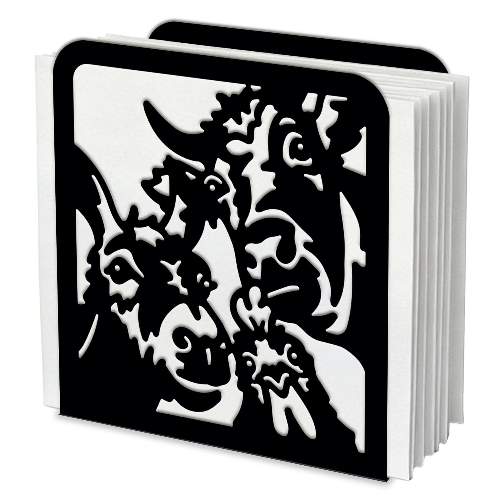 SUPERDANT Porta Tovaglioli da Tavola con Animali Da Fattoria Portatovaglioli in Metallo con Pollo e Asino Moderni da Cocktail Accessori per la Casa Ristorante Bar Caffè 12.5x13.5x5cm