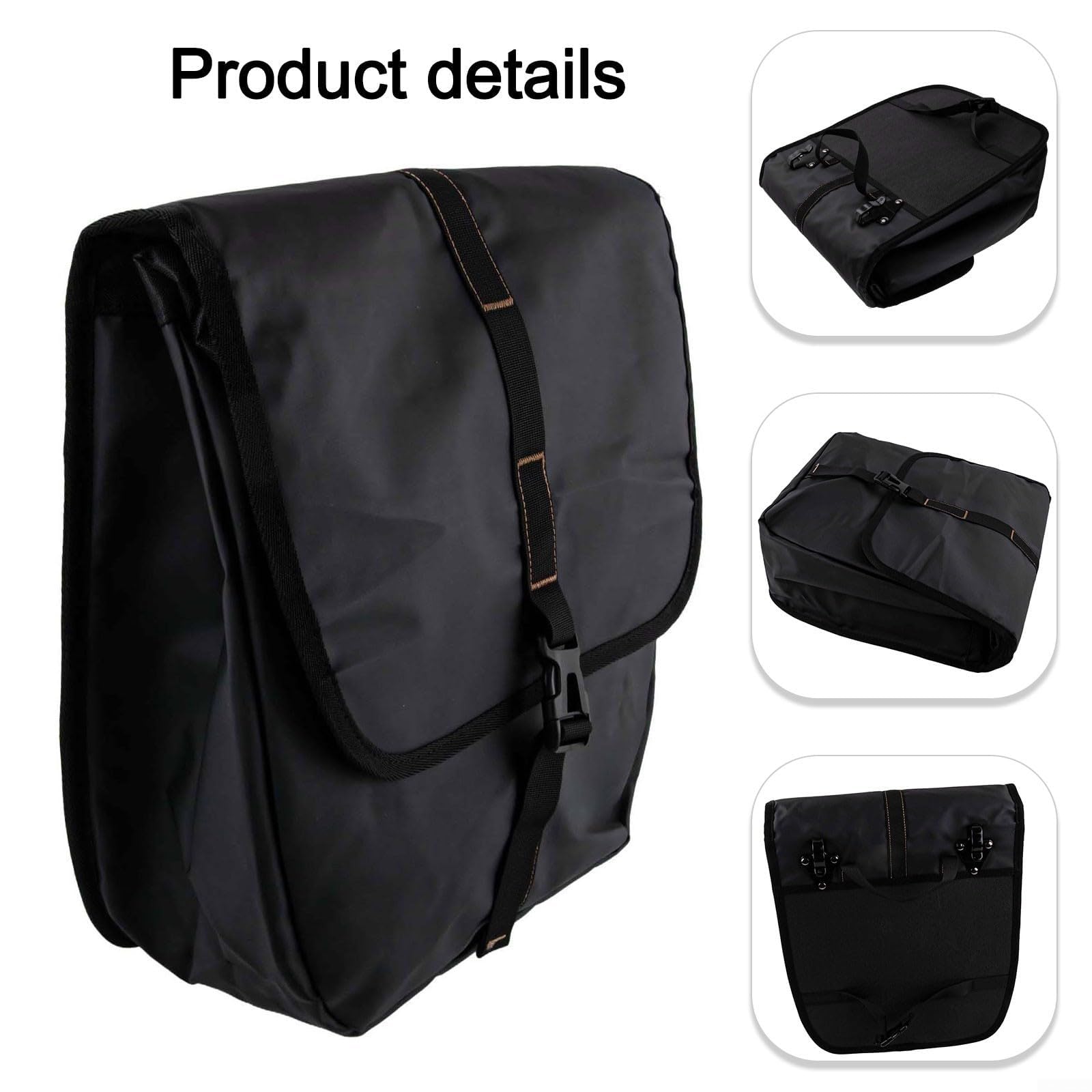 Poliestere Bike Borsa Laterale 1PCS 23L Capacità Impermeabile Con Supporto Posteriore Rack E Flap Design Per Le Bici