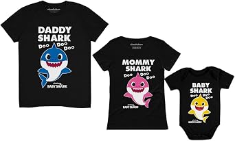 Tstars Baby Shark Family Set for Daddy Mommy Baby Matching Father Mother Infant Outfits