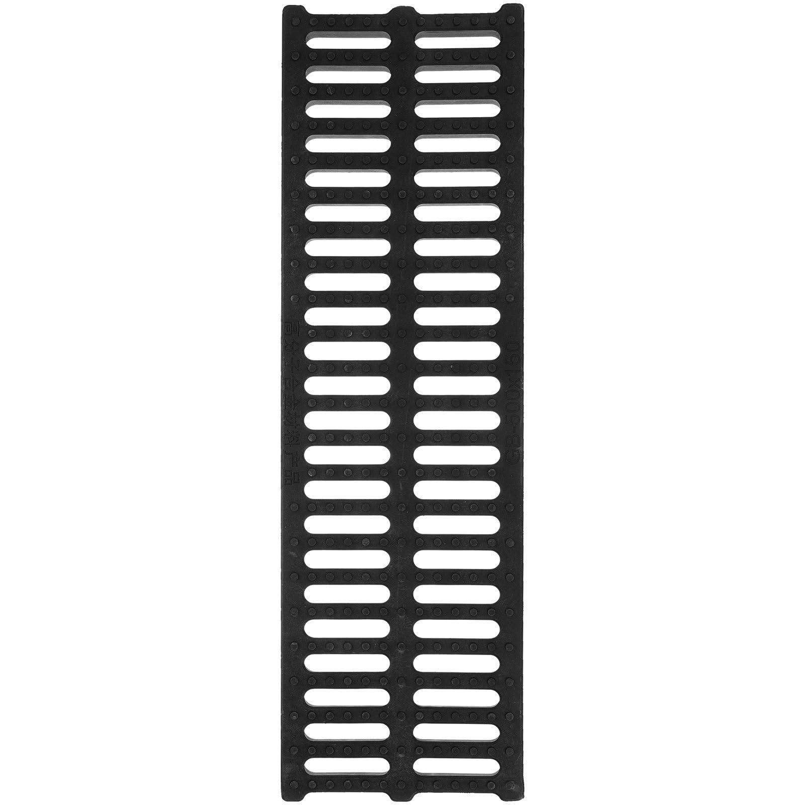 Cubierta de drenaje de plástico negro para canaletas exteriores y rejilla jojofuny