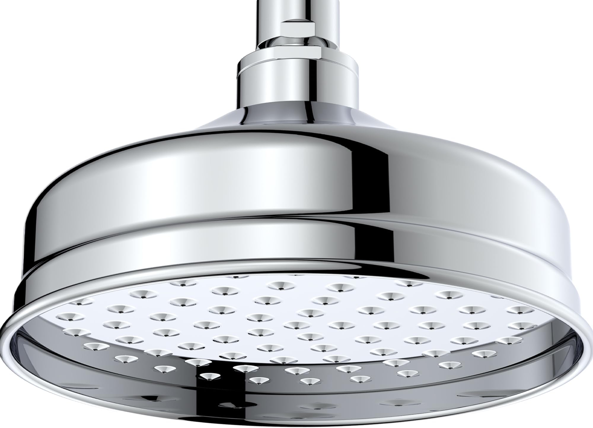 Deva HEAH02 Traditional Shower Head with Swivel Joint Chrome Finish