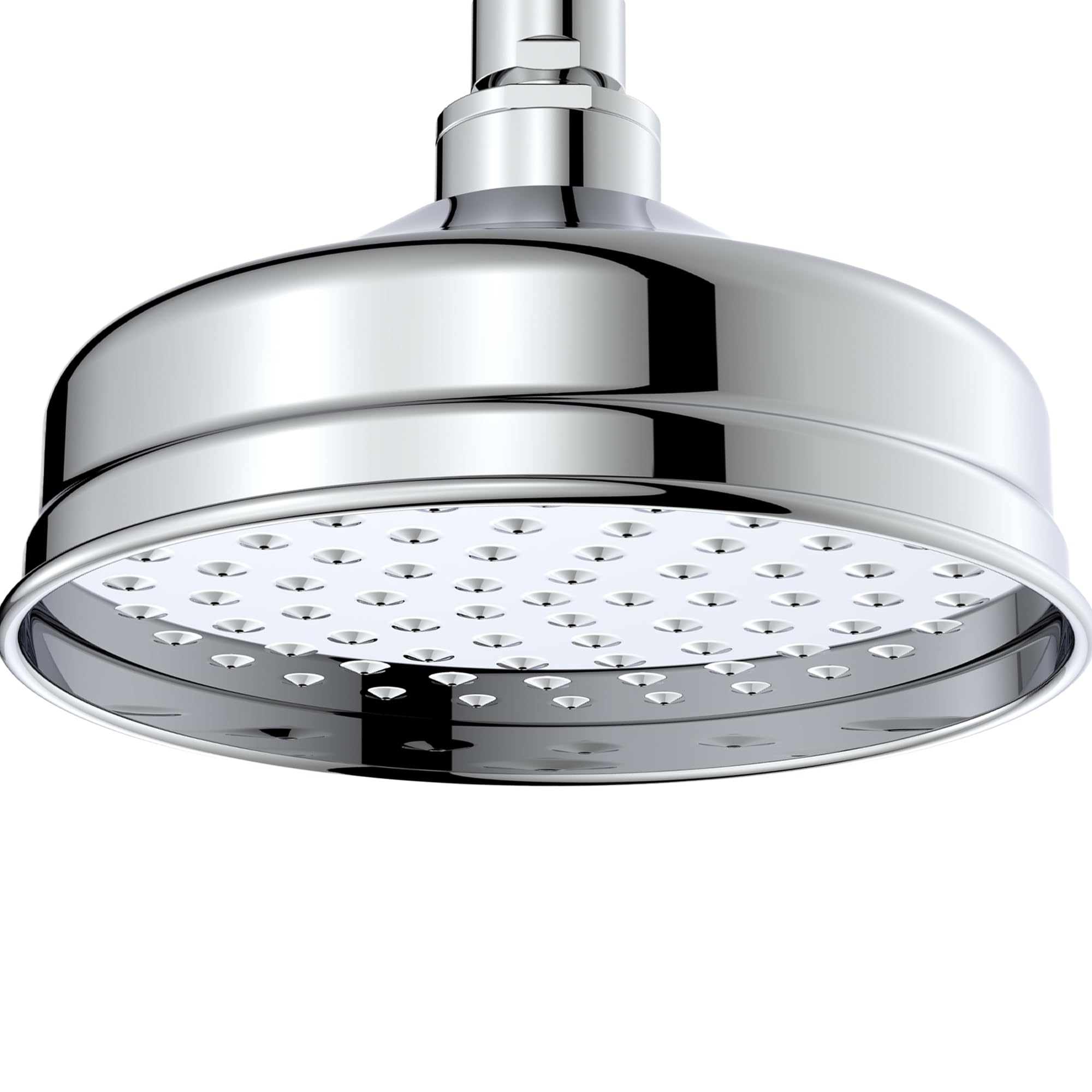 DevaHEAH02 Traditional Shower Head with Swivel Joint Chrome Finish