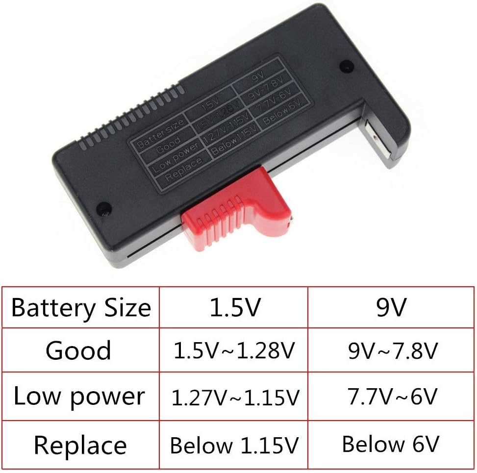 Universal LCD Digital Battery Capacity Tester Battery Checker for 9V 1.5V AA AAA Cell C D Batteries 1PC