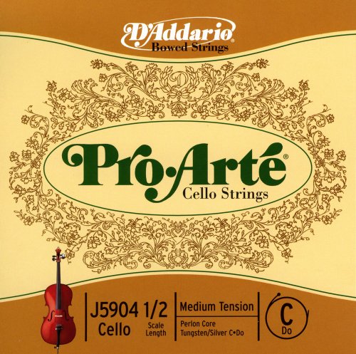 D'Addario Pro-Arté Cello 10Blk C 1/2 Med (J59041/2M-B10)