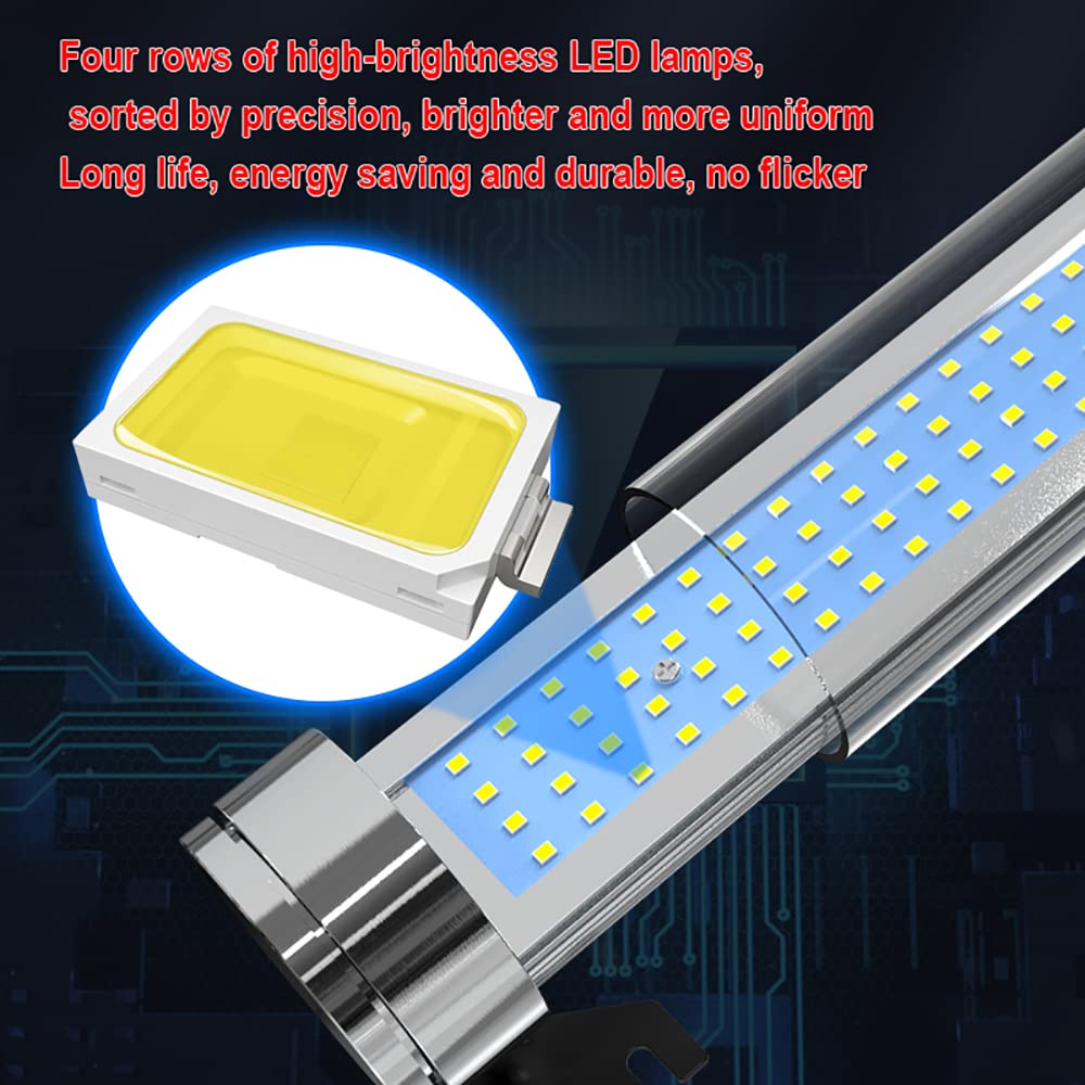 Lampe De Travail LED Pour Machine-Outil - Éclairage Tour CNC IP67 Étanche à L'Huile | 40 Cm Blanc Froid 24-230V