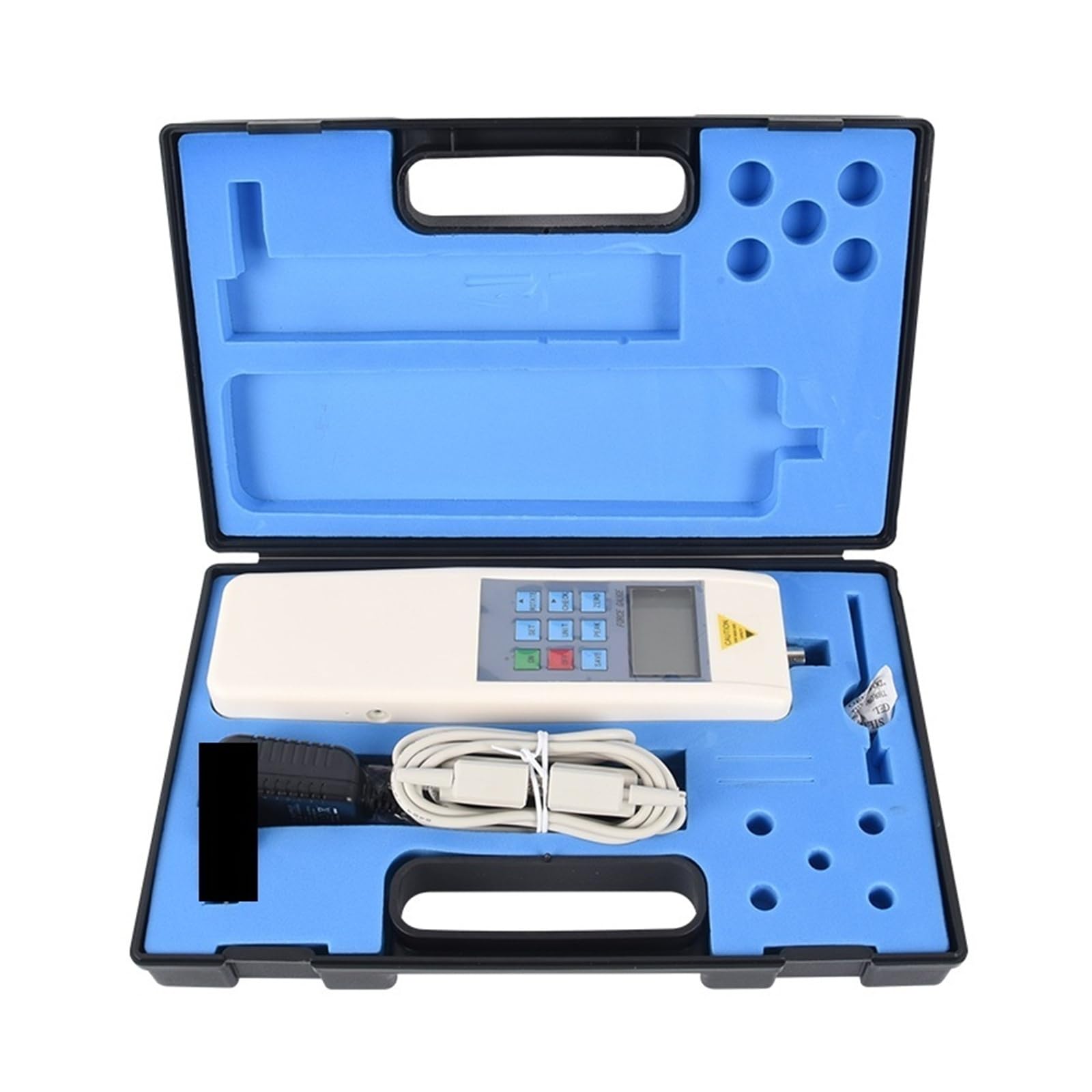 Dinamómetro portátil HF-500, medidor digital de empuje y tracción con pantalla LCD for pruebas tensión compresión en laboratorio Alta precisión, bajo error(1000N)