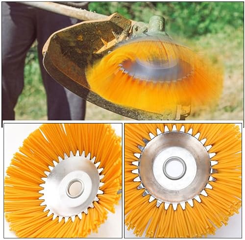 Miniatura 4 de Accesorio Rueda rotativa Redonda Jardín Cortador Cortador de Cuchilla de Reemplazo de Granja y Cabezal de Suministro de Nylon Cepillo Reemplazable