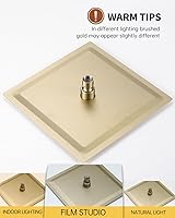 Vista 3 de Fransiton Juego de grifo de ducha con cabezal de ducha de 10 pulgadas, cabezal de ducha de lluvia y juego de mango de una sola manija, sistema