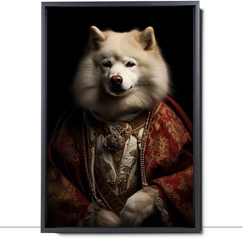 Miniatura 396 de Thuan Chow Chow Retrato de mascota con disfraz real de perro en un disfraz retrato de perro con vestimenta Retrato medieval de mascota retrato